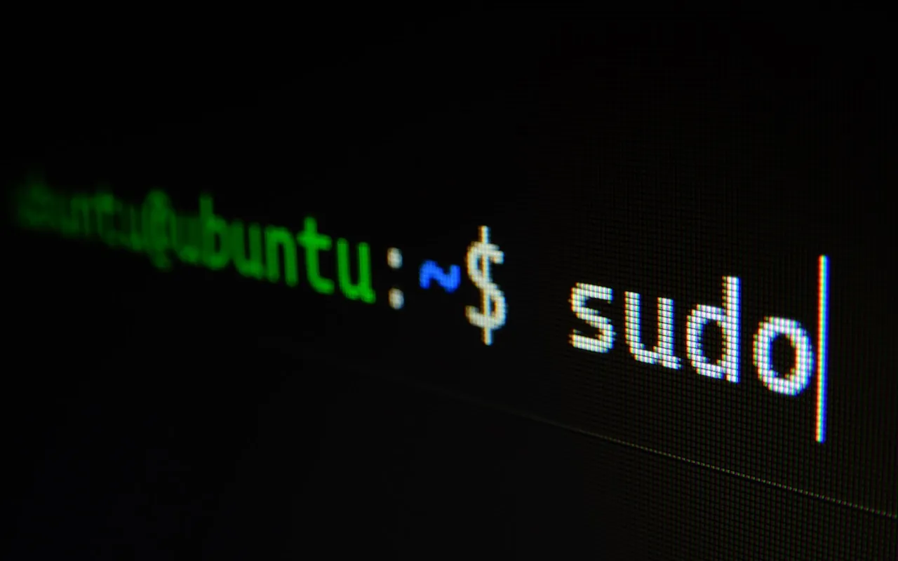 A terminal prompt on a dark screen