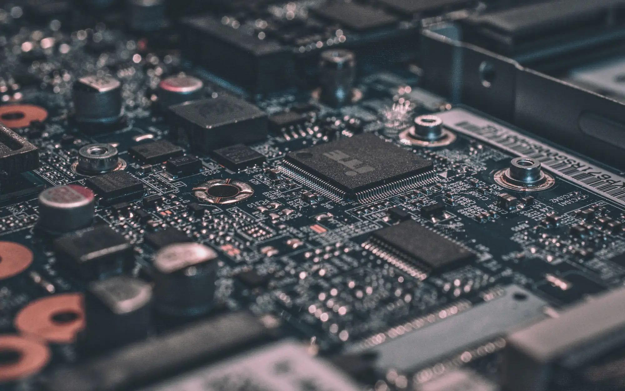 Close-up of a circuit board